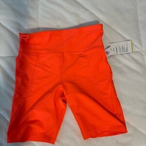 Old Navy girls Bright Orange Bike Shorts
